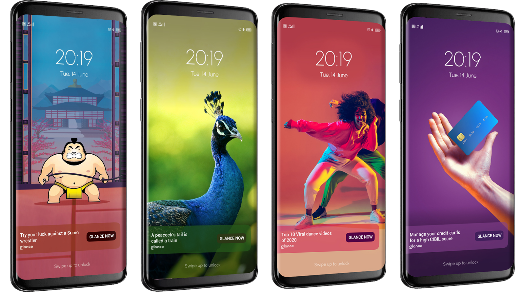 شاشات قفل Glance 