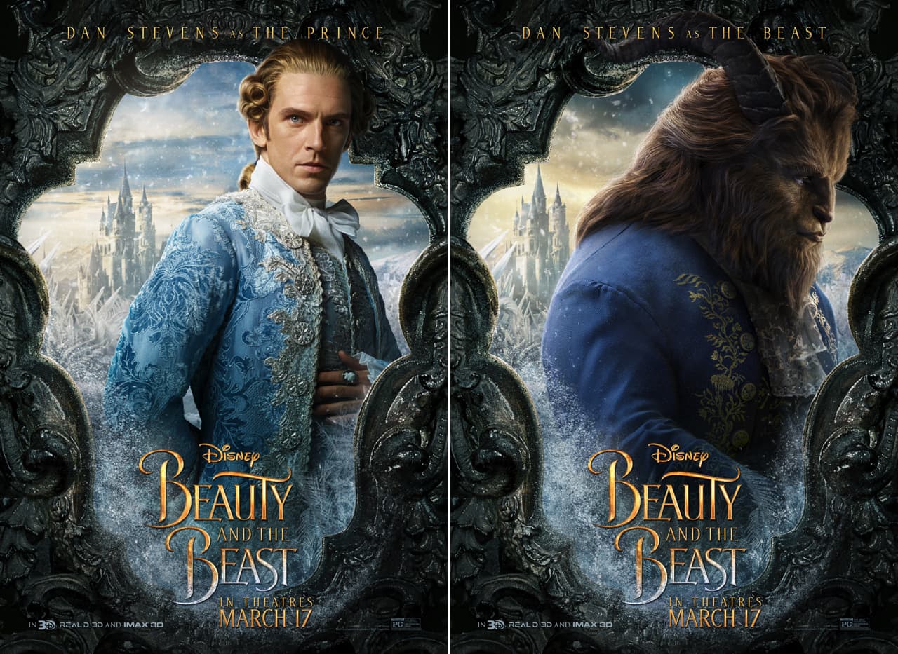 دان ستيفنز في دور الوحش فيلم Beauty and the Beast 