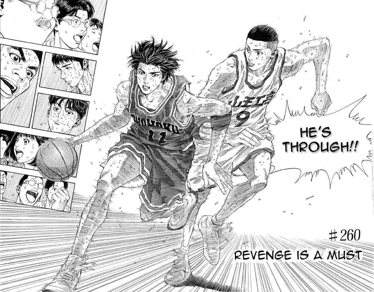 مانجا Slam dunk - هاناميشي ساكوراجي والمباراة
