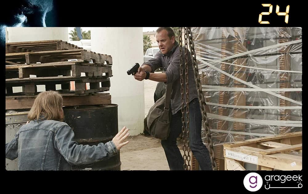 مشهد من مسلسل 24
