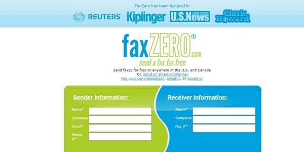 موقع FaxZero
