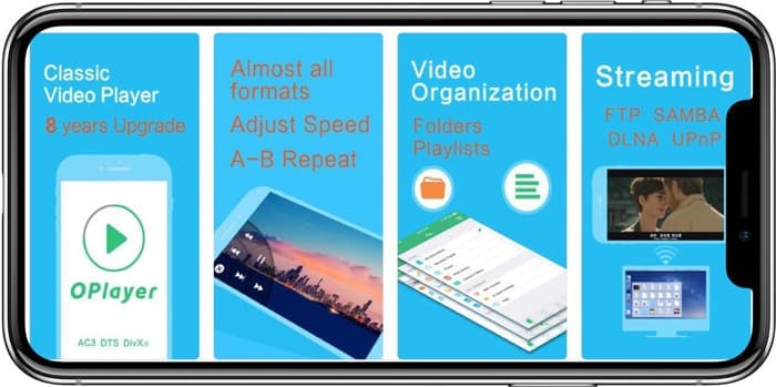 أفضل تطبيقات تشغيل الفيديو أيفون OPlayer