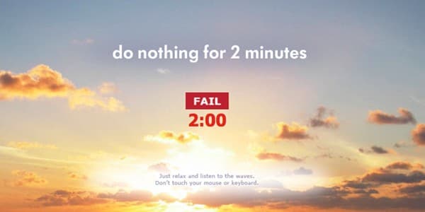 تطبيق Do Nothing for 2 Minutes