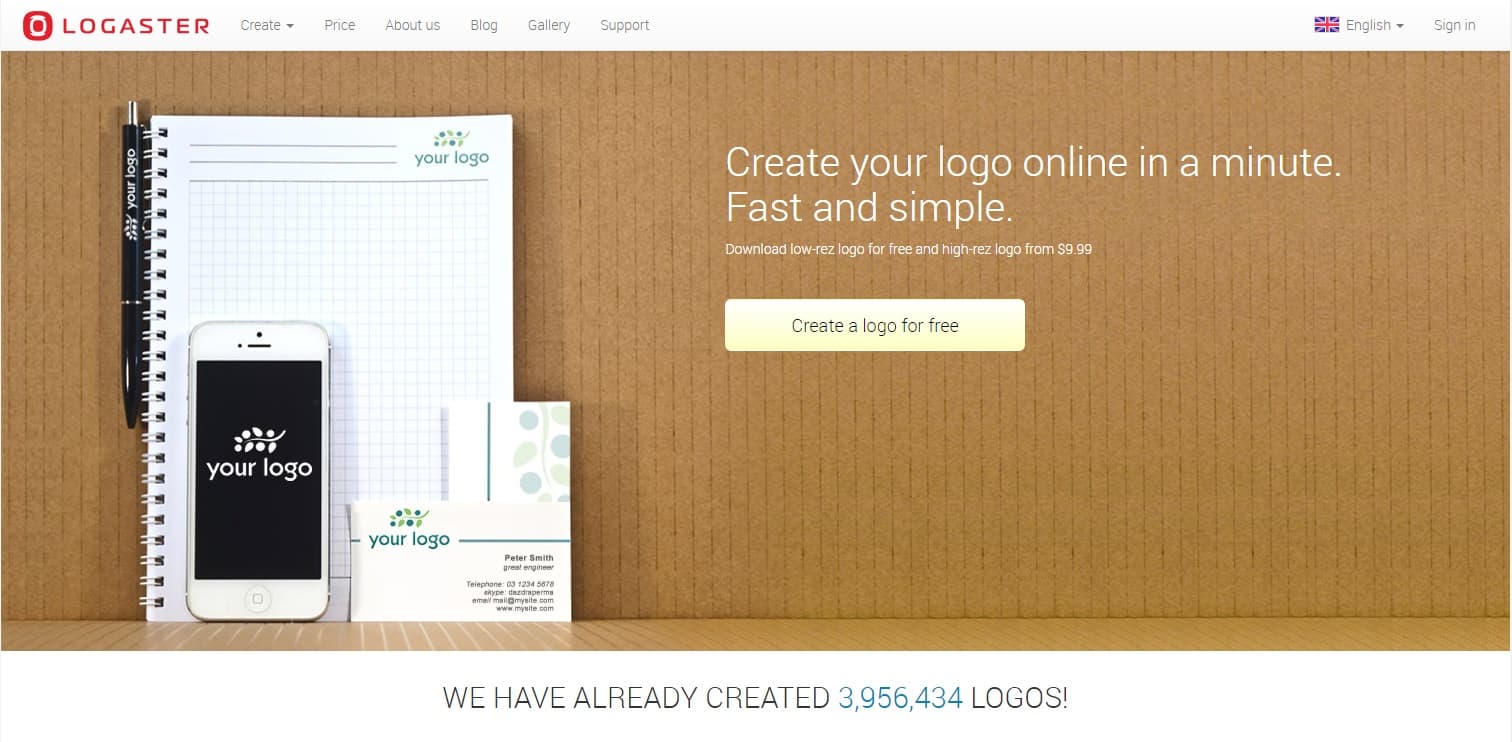 موقع Logaster لتصميم الشعارات