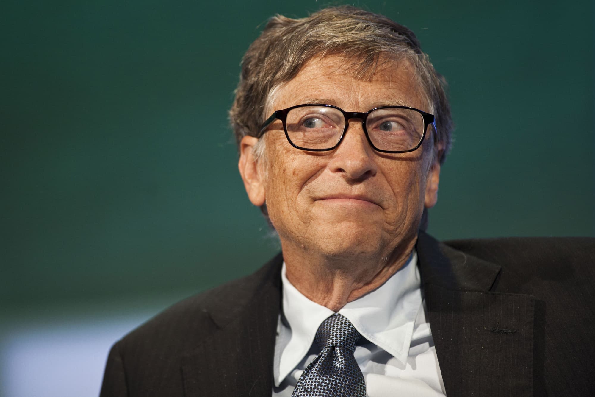NEW YORK, NY - SEPTEMBER 24: Bill Gates, chairman and founder of Microsoft Corp., listens during the Clinton Global Initiative (CGI) meeting on September 24, 2013 in New York City. Timed to coincide with the United Nations General Assembly, CGI brings together heads of state, CEOs, philanthropists and others to help find solutions to the world's major problems. (Photo by Ramin Talaie/Getty Images)