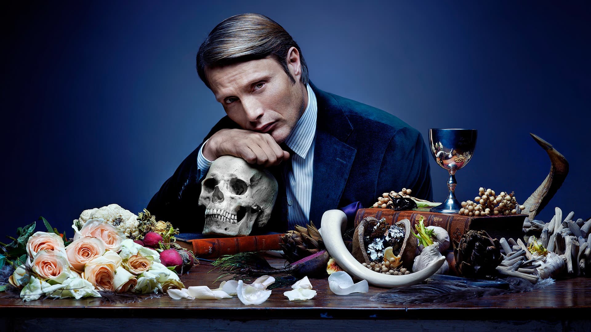 HANNIBAL -- Season: 1 -- Pictured: Mads Mikkelsen as Dr. Hannibal Lecter -- Photo Credit: © Robert Trachtenberg/NBC.