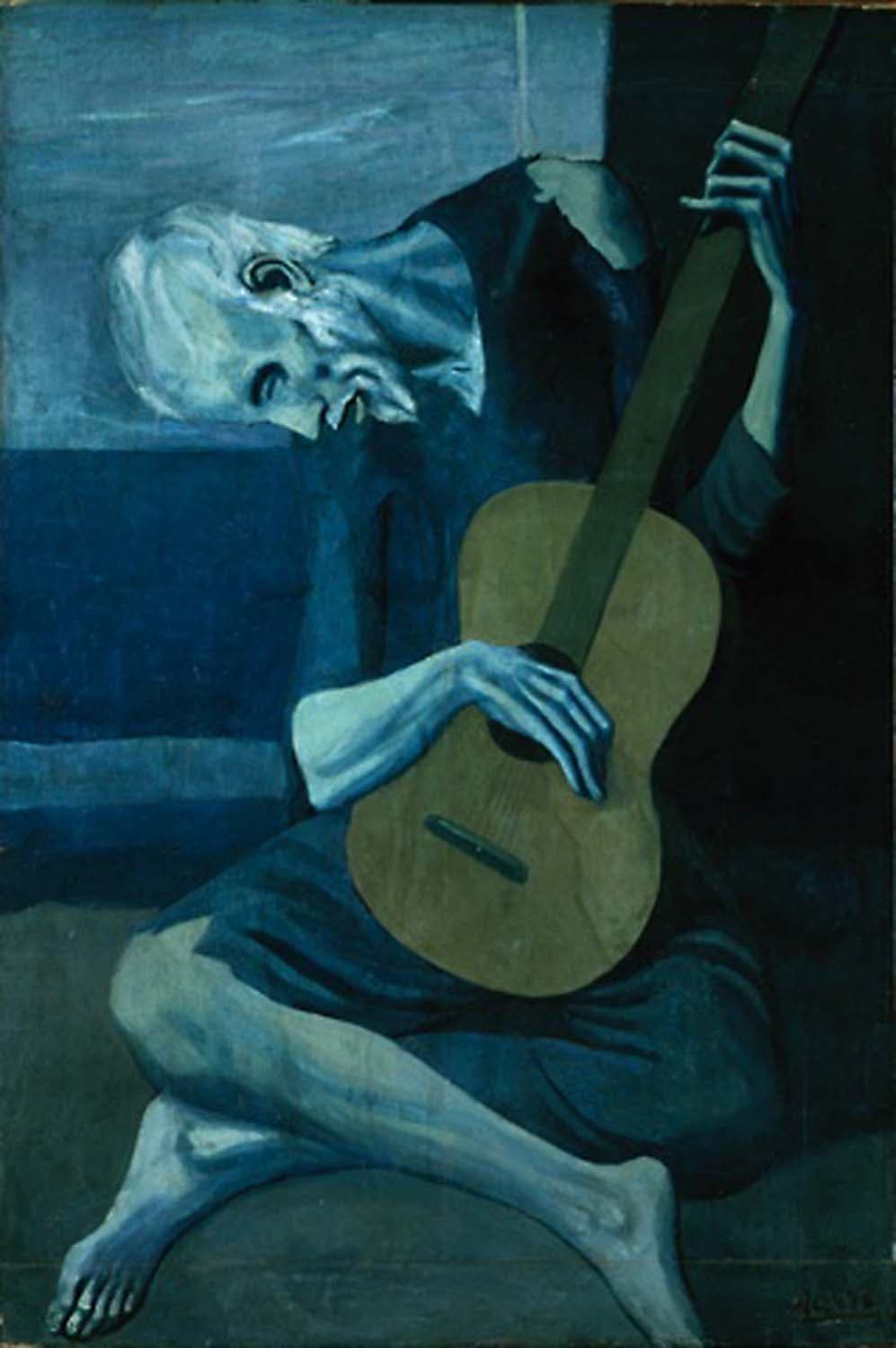 لوحة The Old Guitarist