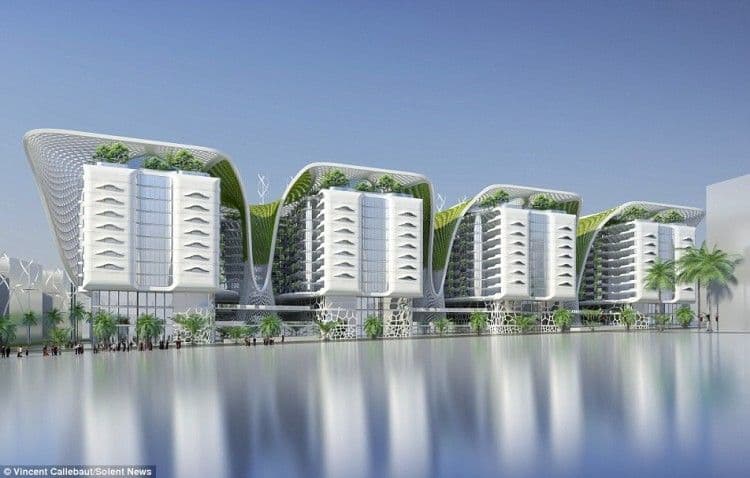 تصميم عصري لمجمع سكني ملياري صديق للبيئة متكامل في مصر!!6