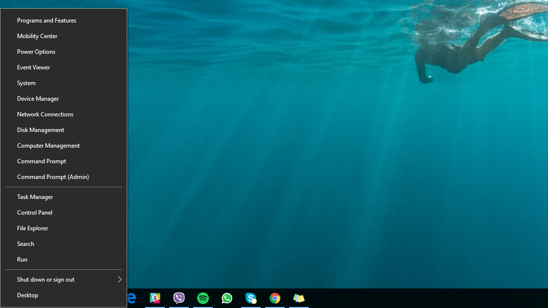 قائمة ابدأ السرية في ويندوز 10