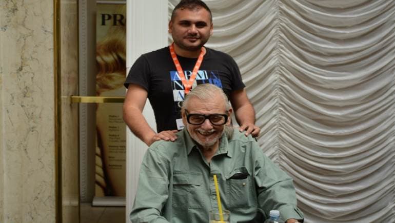 هوفيك حبشيان مع المخرج جورج روميرو - صحيفة النهار