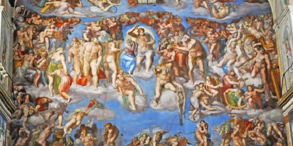 سقف كنيسة سيستين مايكل أنجلو