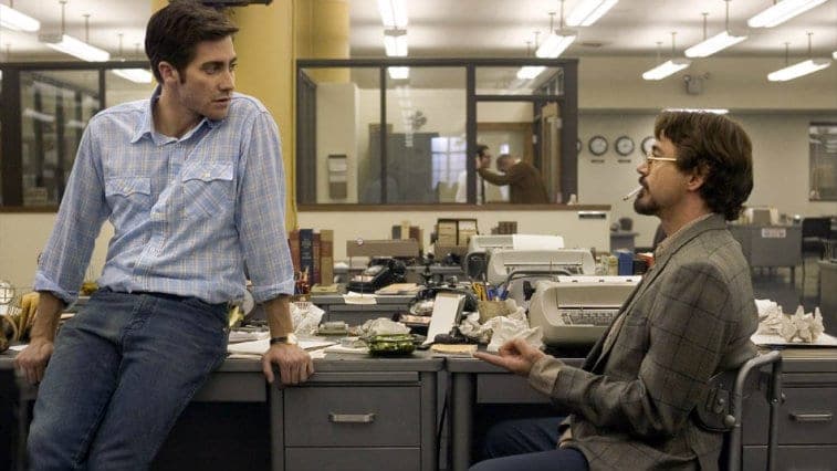 بورت داوني جونيور وجايك جيلينهال في فيلم Zodiac