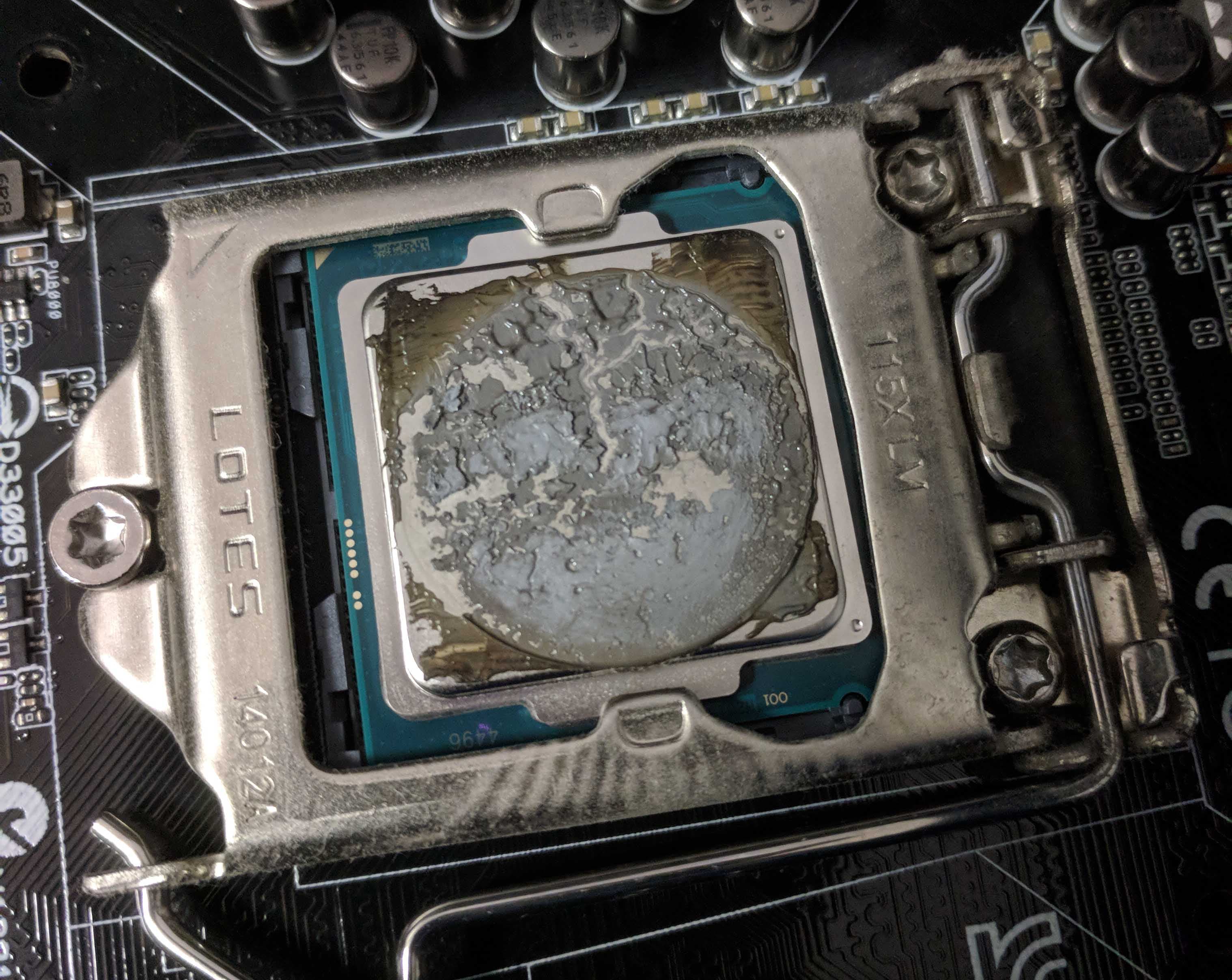 درجة حرارة المعالج