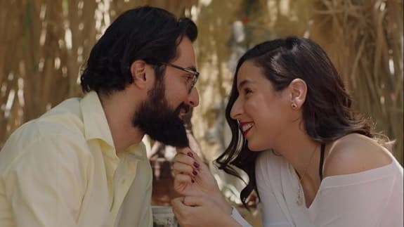 مشهد يجمع سارة عبد الرحمن وأحمد حاتم في مسلسل ليه لأ 2