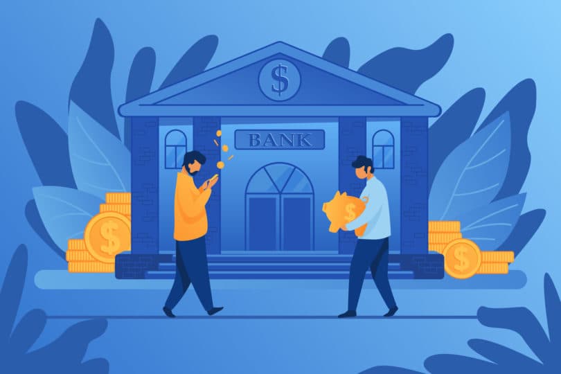 حساب بنك في أميركا